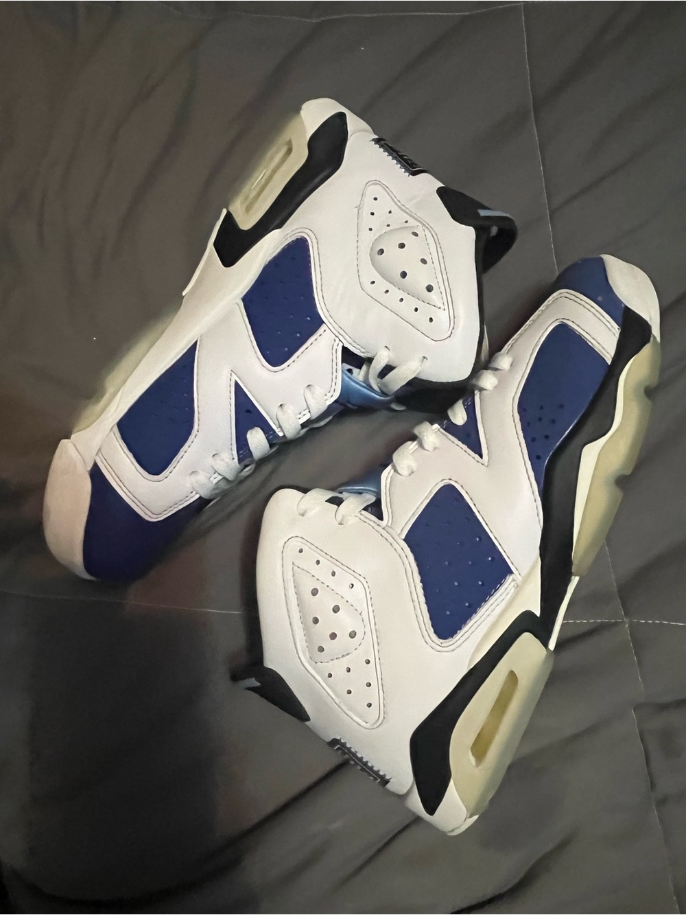 Nike Air Jordan 6 Retro Low "Ghost Green" Size 6.5Y Boys Seattle Seahawks